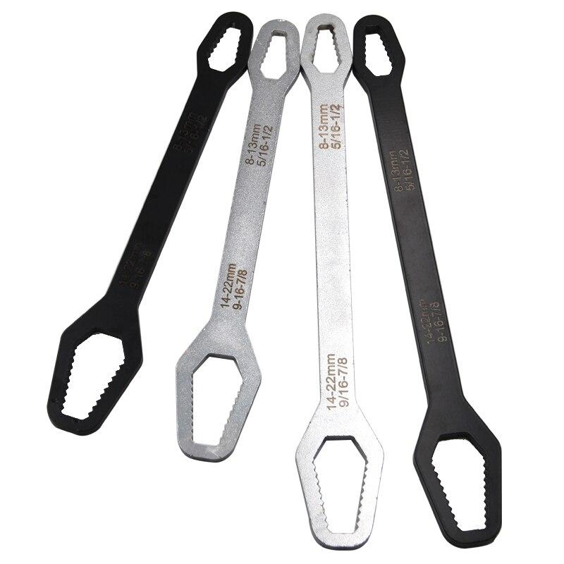 8-22 черный многофункциональный двухсторонний торцевой гаечный ключ шестигранный двухсторонний сплошной гаечный ключ инструмент для винтов и гаек с различными диаметрами