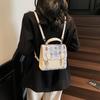 Backpack Bag Women's 2025 Summer New Trendy Fashion Cute Backpack Diamond College Style Shoulder Handbag
