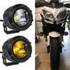 1/2 шт. светодиодная фара для мотоцикла, белая, желтая, противотуманная, дальнего света, вспомогательная лампа, универсальная