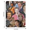 Плед Bradley James Photo Collage Уютный Легкий Плед для Путешествий Кемпинга Пикника