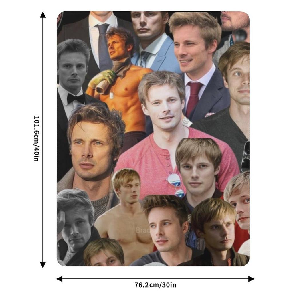 Плед Bradley James Photo Collage Уютный Легкий Плед для Путешествий Кемпинга Пикника