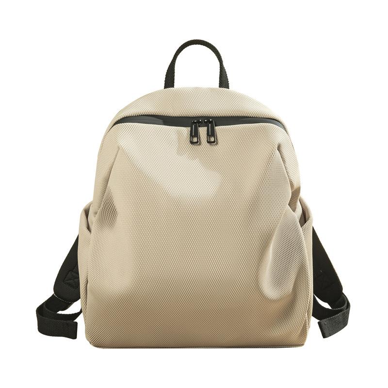 Korean Style College Canvas Casual Burden Reduction Backpack for Women Travel Light New Work Commuting Schoolbag Simple Backpack