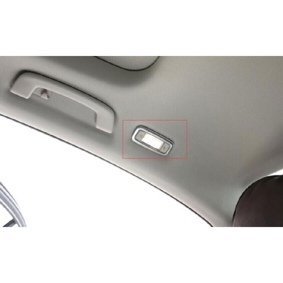 Fit For BMW 7 Series 2016- Matte Silver Rear Reading Light Cover Trim 2PCS