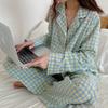 Spring and Autumn Ladies Long-Sleeved Long Pants Pajamas Homewear Set Girls Ins Style Student Pajamas Homewear