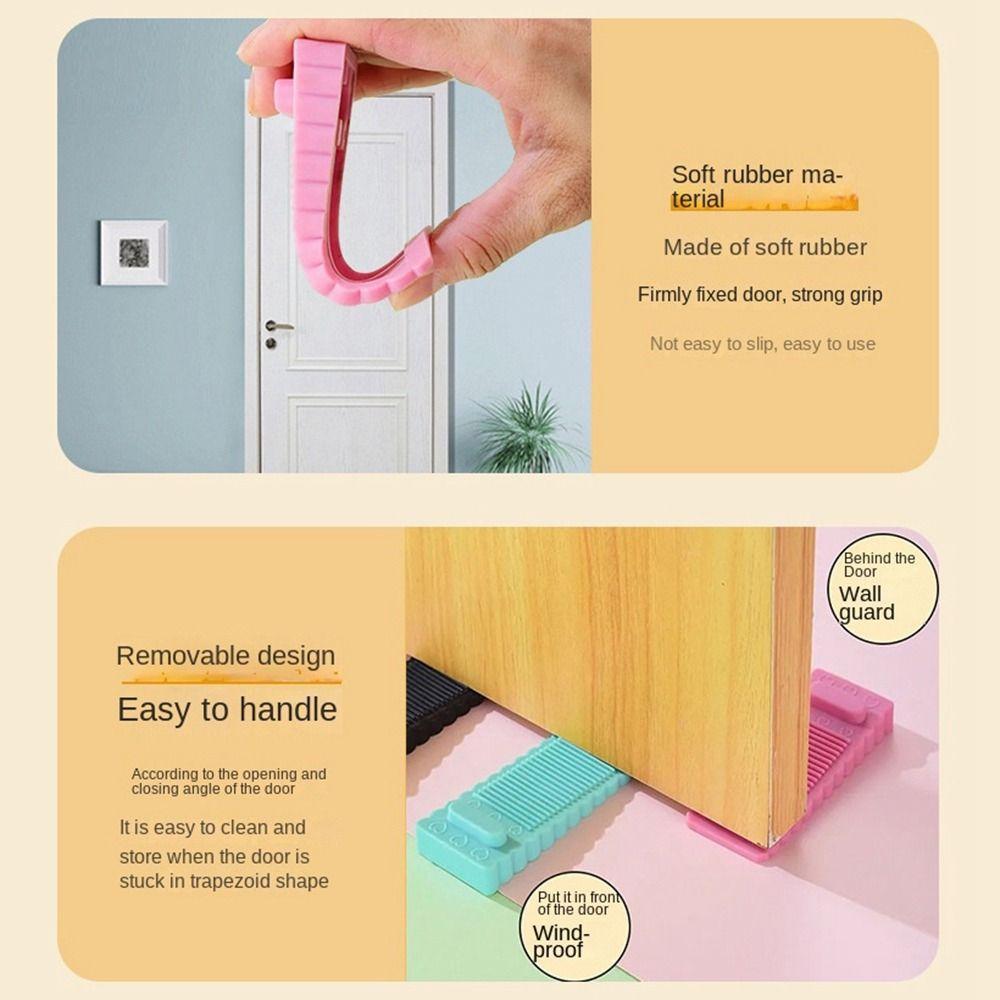 PVC Door Stopper Safety Doorstop Creative Floor Holder Bedroom