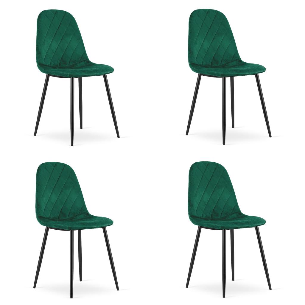 ASTI chair - dark green velvet x 4