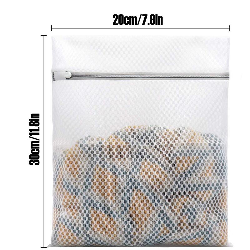 3 Heavy-Duty Honeycomb Laundry Bags for Delicate Clothes, 12 X 16 Inches, 8 X 12 Inches, and 16 X 20 Inches