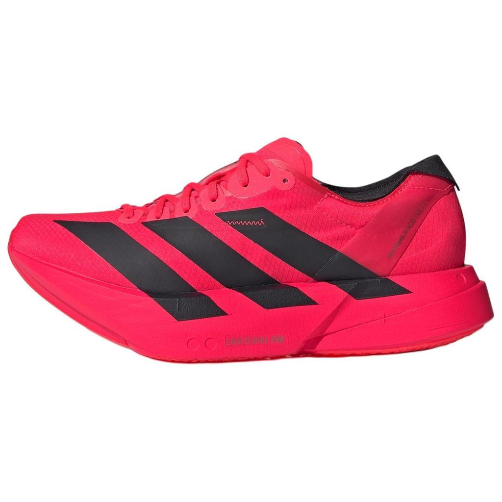 Adidas Adizero Adios Pro 4 Comfortable Soft Durable Shock Absorption Low Top Running Shoes Women Sneaker Red JR6356