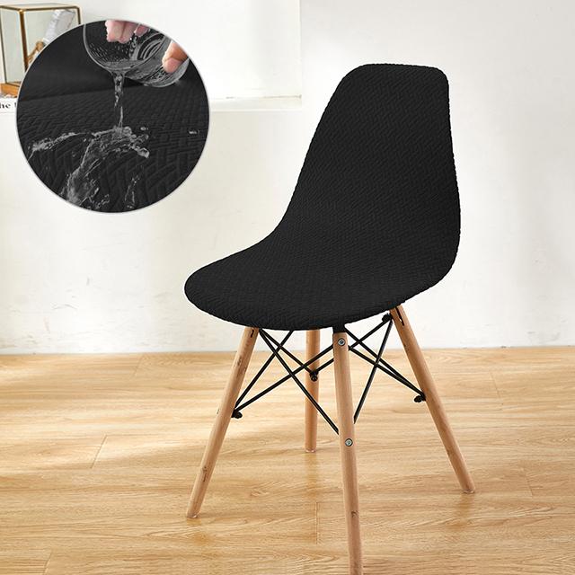 Водостойкие жаккардовые чехлы на стулья из спандекса, спинка, чехол для сиденья для гостиной, офиса, бара, банкета, украшение, пылезащитный чехол, 1 шт.