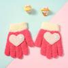 Soft Comfortable Winter Mittens for Kids Knitted Gloves Cute Cartoon Pattern Kindergarten Gloves Comfortable Wearing