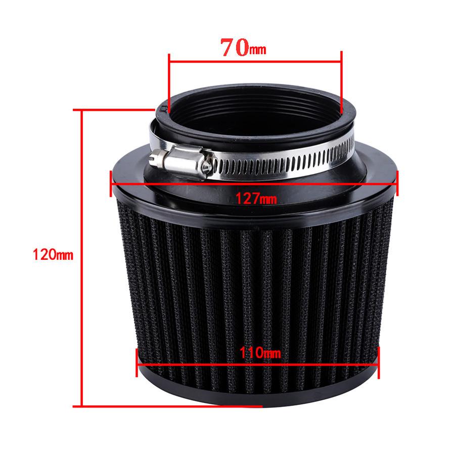 Universal Air Filter 70mm High Cold Air Filters 2.75'' For Kawasaki Honda Yamaha