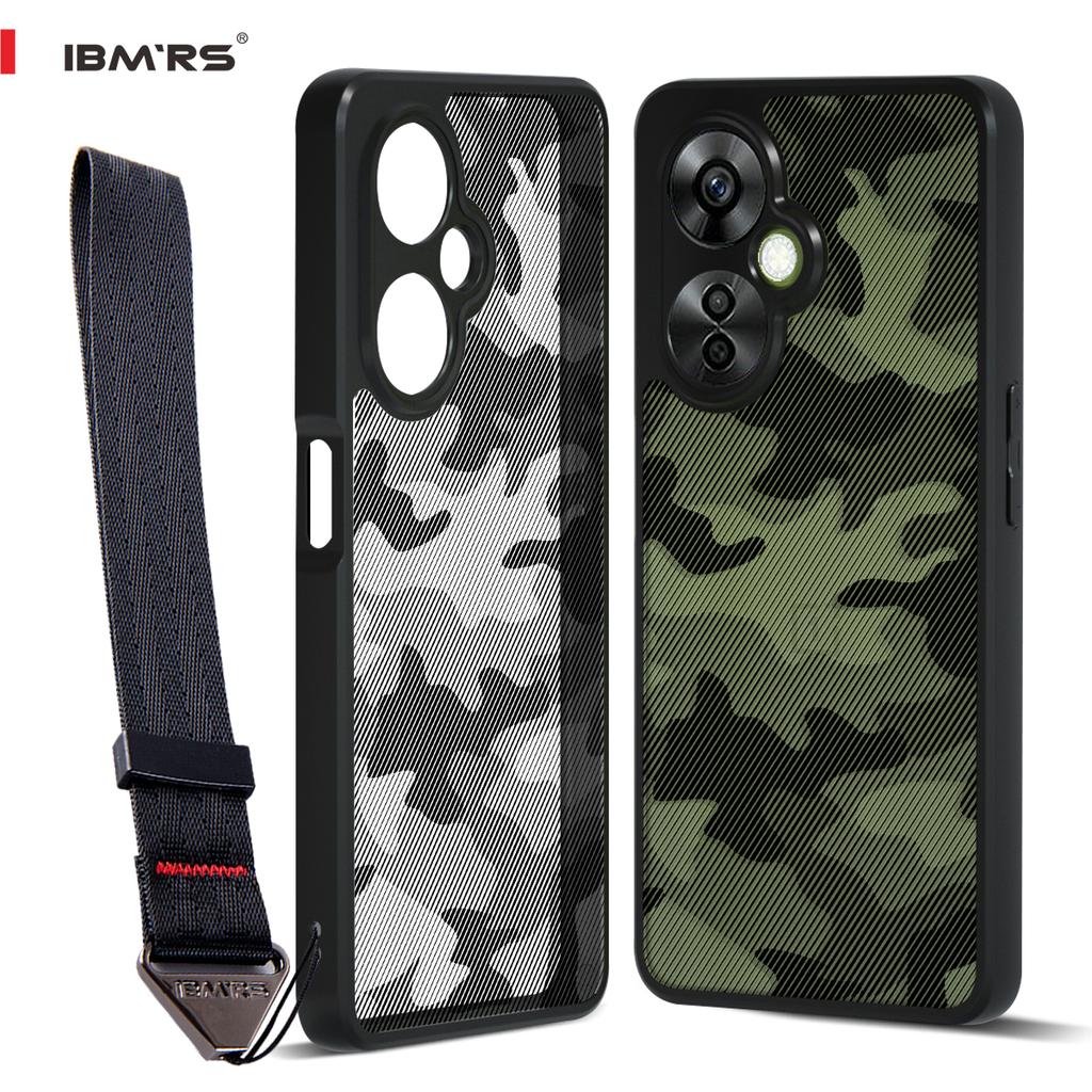 (Comes with Wrist strap)IBMRS for OnePlus Nord CE 3 Lite/Nord N30 5G Case, Clear Hard Back  Shockproof Advanced Protective Cover -Coma Black