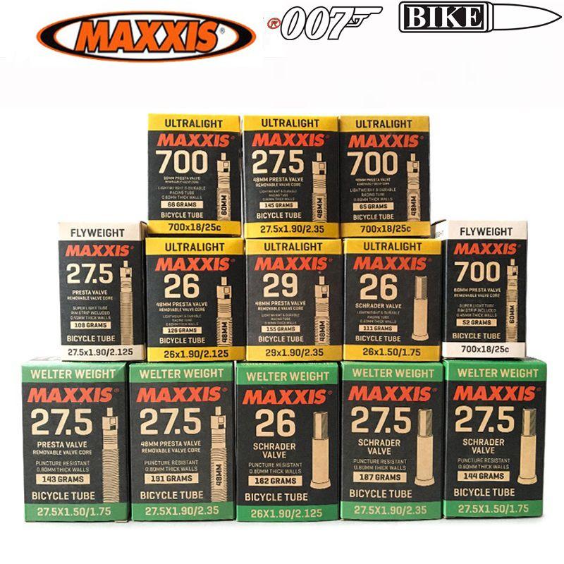 MAXXIS Сверхлегкая велосипедная камера для горных/шоссейных велосипедов: 26", 27.5", 29", 700x23C