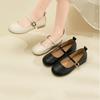 With Skirt Single Shoes Women's New Autumn Flat Bottom Soft Sole Not Tired Feet Beautiful Versatile Mary Jane Shoes