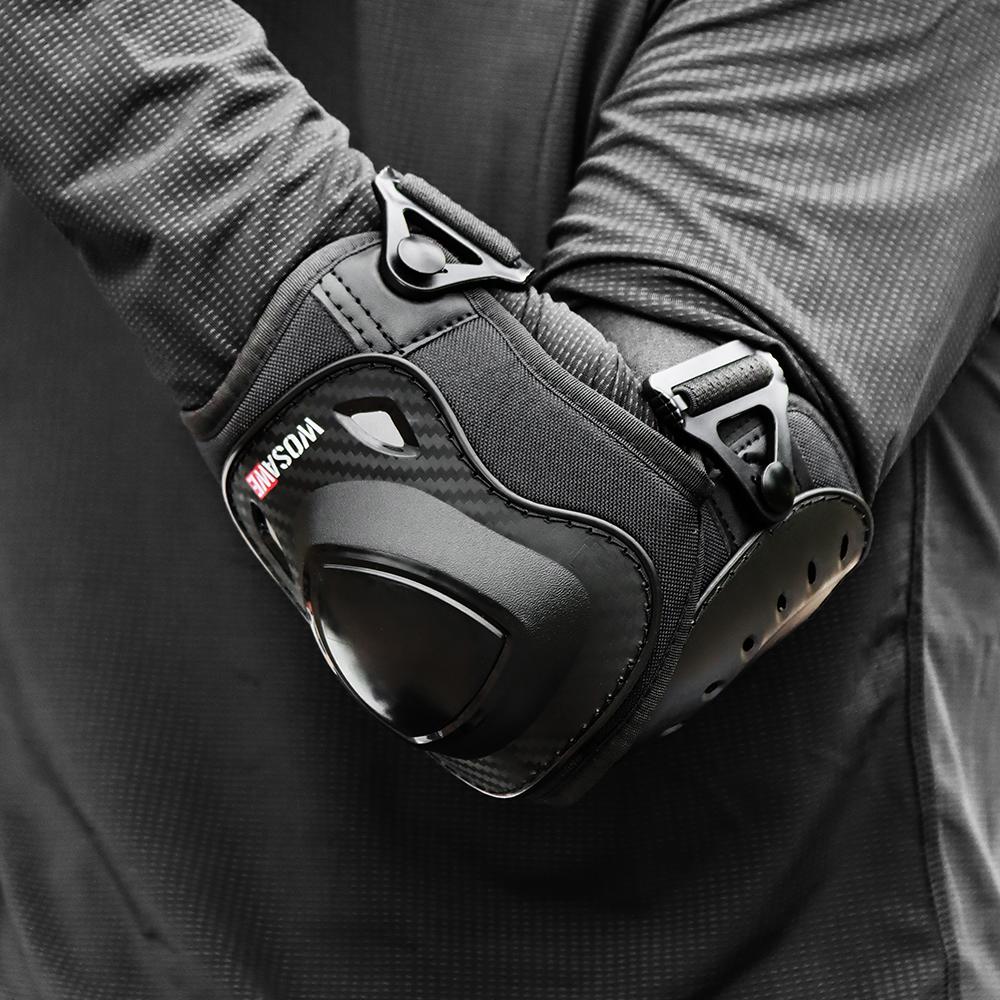 Wosawe Взрослый мотоциклетный бронежилет, защита груди, спины, защитное снаряжение для мотокросса, наколенники, налокотники