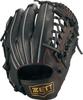 ZETT Youth Baseball Soft Black Size BJGB74340 Glove, Steer, All-Around, Left-Handed Throw, (1900), L,