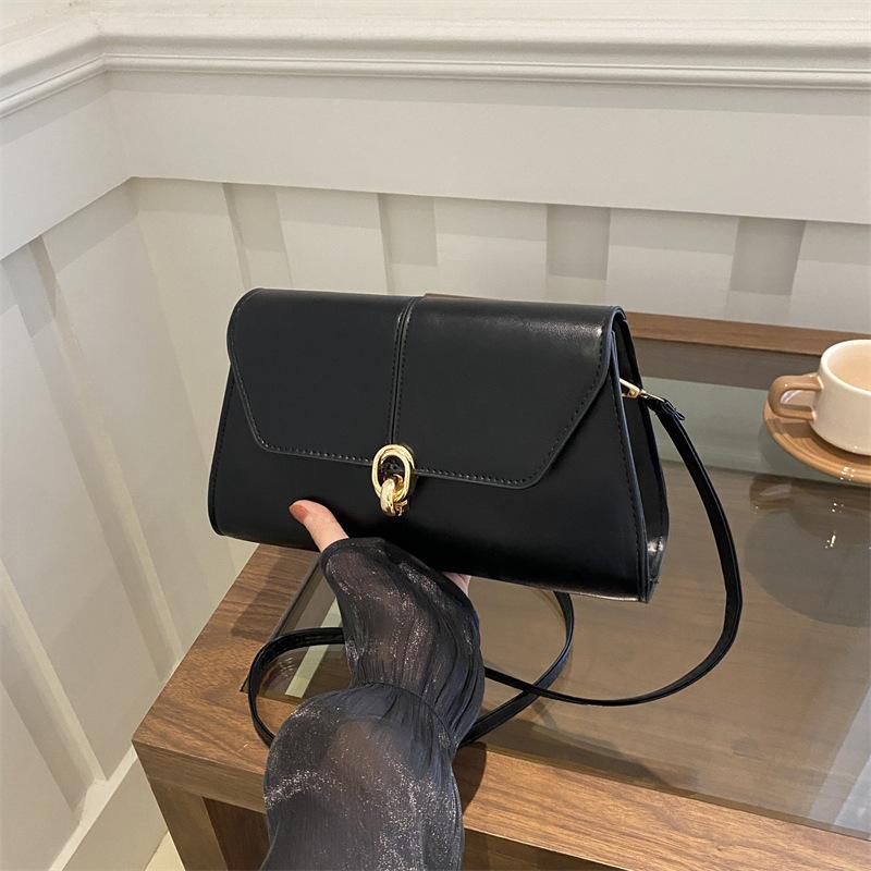 Модная маленькая квадратная сумка, фактурная сумка из искусственной кожи, простая сумка через плечо высокого класса, универсальная женская сумка через плечо