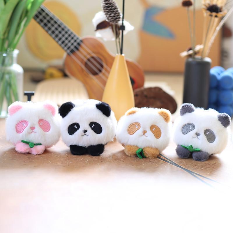 Adorable Plush Panda Keychain Toy Soft Pp Cotton Cute Bear Bag Charm