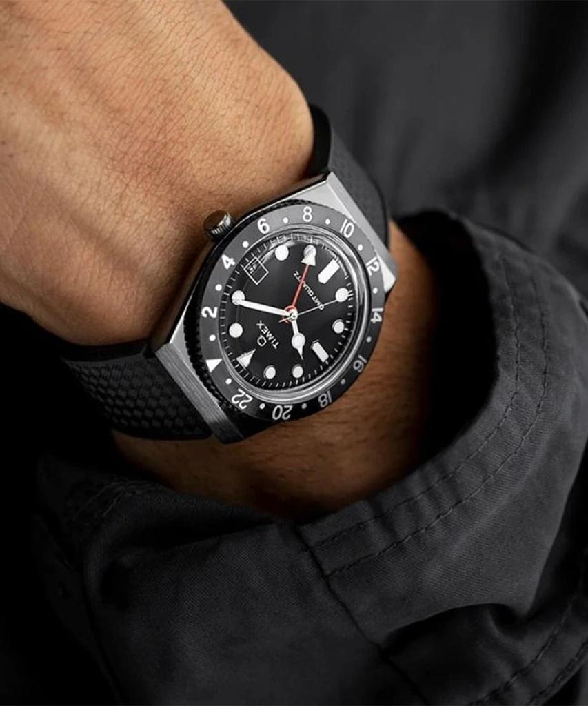 Taimaegseu Q Timex Rubber Strap Wristwatch 38Mm