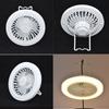 USB Rechargeable Ceiling Fan Light Super Quiet 3 Color Light Modes Camping Fan Light Energy Saving Hooked & Stand Design