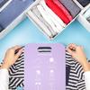 2 Pcs Shirt Folding Board, Portable Clothes Folder Plastic Laundry folders for Travel Adult White