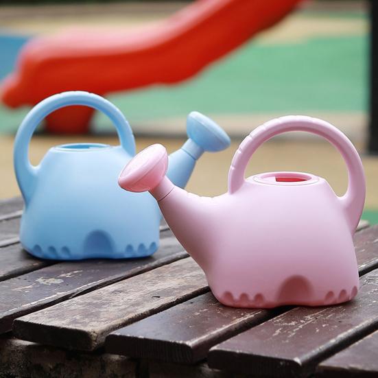 1.5L Watering Can Cartoon Elephant Watering Can Kids Watering Bottle with Removable Shower Head for Bonsai Trees Home Office Desktop Plants