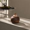Minimalist Wood Aroma Diffuser Mangosteen Passive Oil Diffuser, Wooden Essential Creative Aromatherapy Portable Scent Diffusers, No-Electric