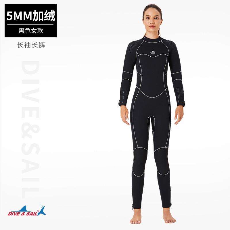 5mm Neoprene Wetsuit Men Women Full Body Thermal Dive Suit Snorkeling Surfing Cold Water Swimming