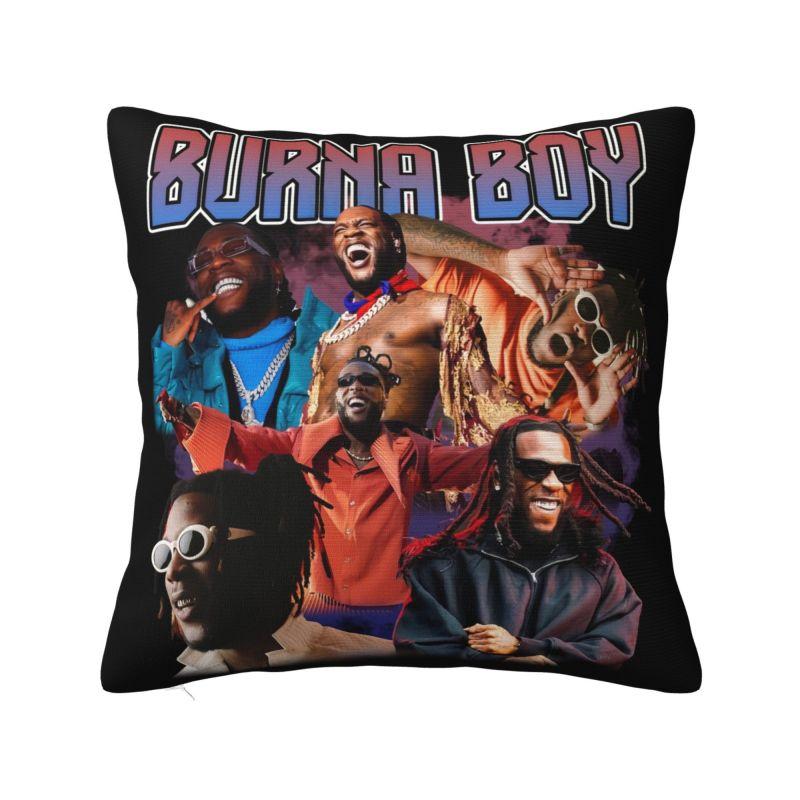 Custom Burna Boy Nigerian Singer Cushion Cover xcm Soft Modern Pillow Case Decor Home