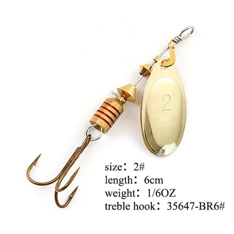 Рыболовная приманка FISH KING Spinner Bait, 1 шт., жесткая приманка для окуня, ложка с тройным крючком, снасти высокого качества