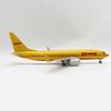 1:240 Scale DHL Airways B737 Airplane 30CM Model Miniature Resin Plane With Base & Wheels Souvenirs Aircraft Home Decoration