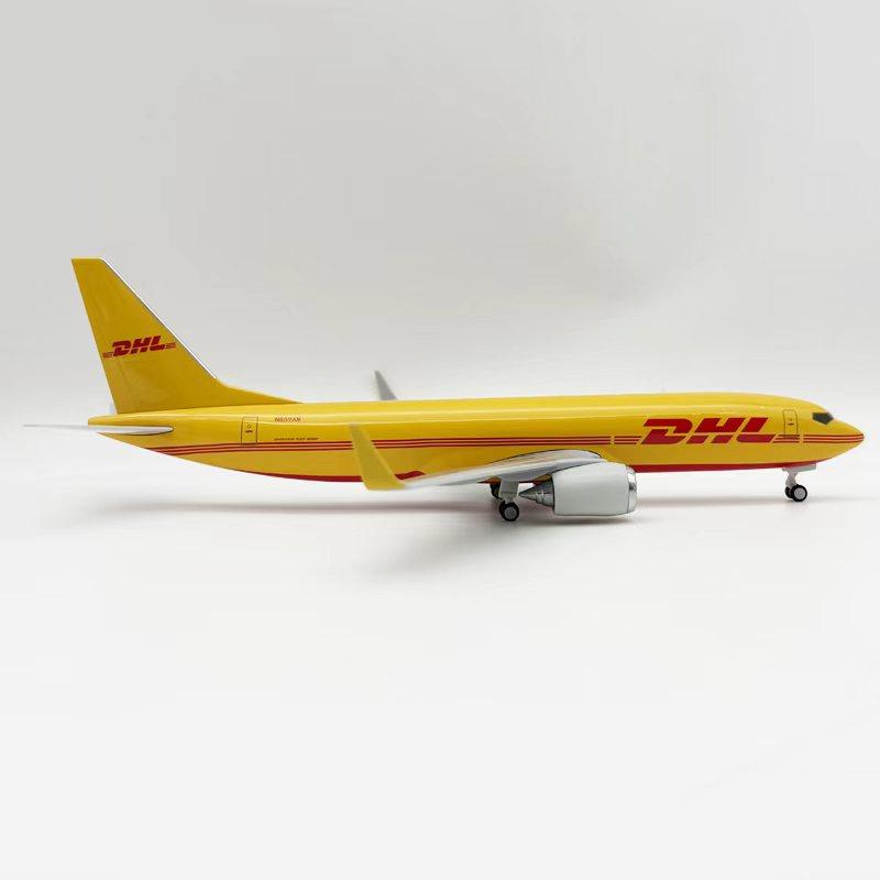 1:240 Scale DHL Airways B737 Airplane 30CM Model Miniature Resin Plane With Base & Wheels Souvenirs Aircraft Home Decoration