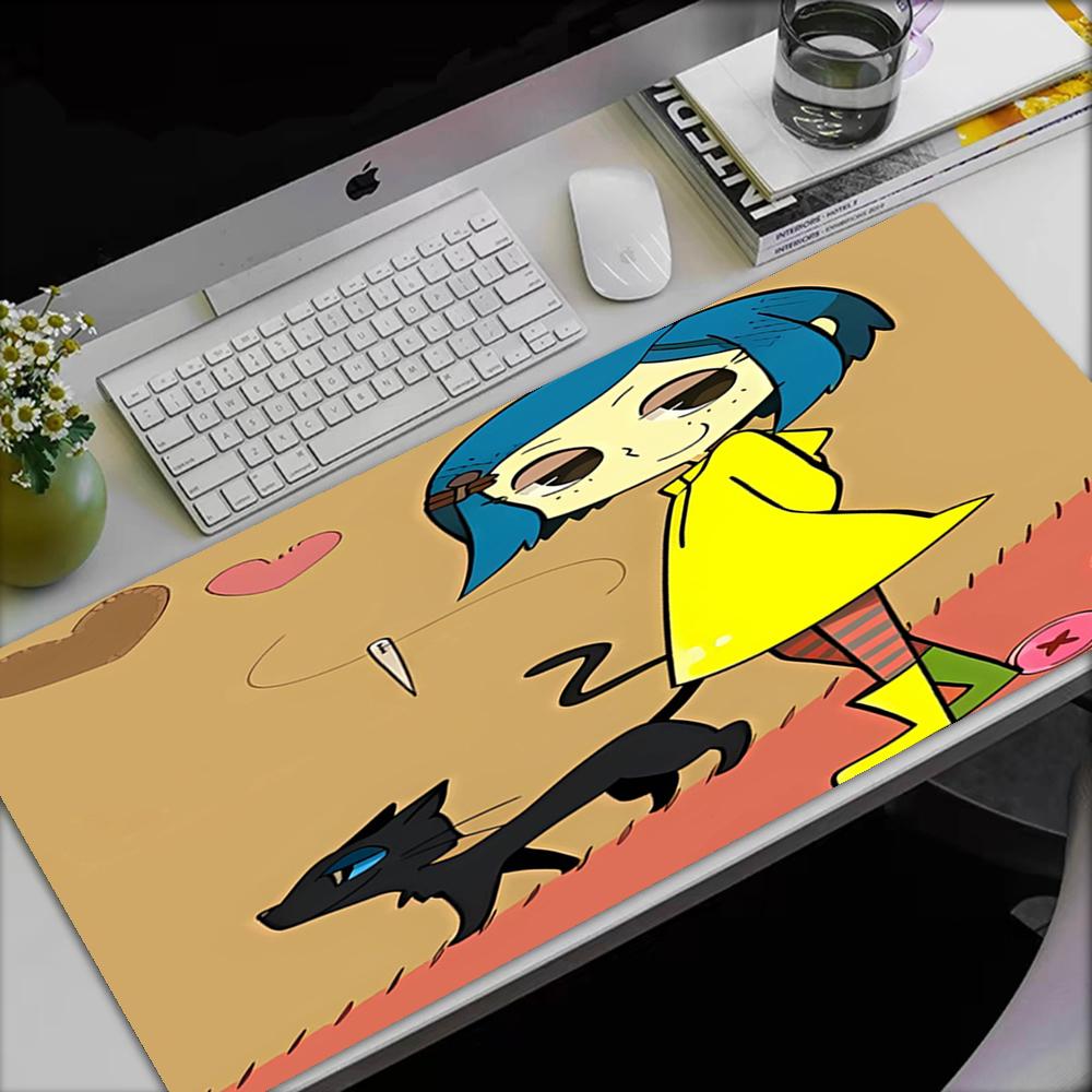 Coraline Theme Mouse Pad, Non Slip Rubber Base, Multifunctional Office & Home Decor, Perfect for Workspace Personalization.