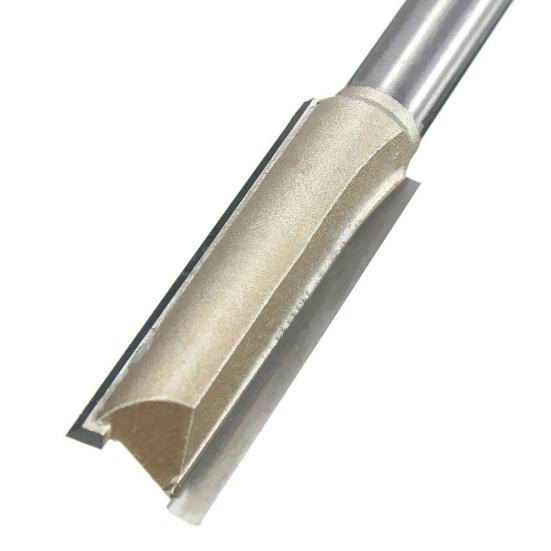 60 мм длиной 1/4 x 3/8 дюйма, деревообрабатывающий фрезерный станок с прямым хвостовиком и двойной канавкой