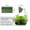Home Office Plastic Durable Wall Mounted Flower Pot Succulent Hanging Planter