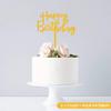 Paready 12-Piece Cake Topper Set, Birthday Cake Decorations, Cake Insert Card, Happy Birthday, Decorations (Gold)