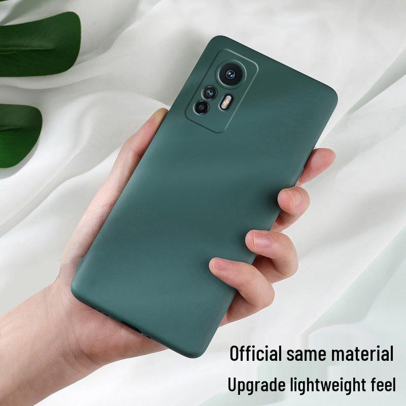 Ультратонкий чехол из жидкого силикона для Xiaomi 12/12x: Полное покрытие, Защита от падений, Отвод тепла.