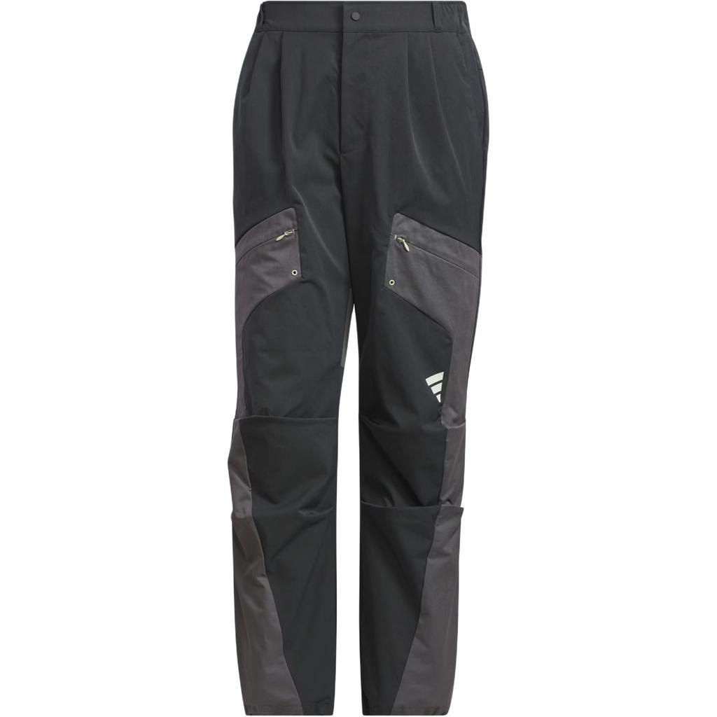 Adidas Fustl P Wv Pt4 Comfortable Casual Loose Versatile Work Pants Men Pants Carbon-Black JM6160