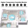 Датчик влажности и температуры Tuya Zigbee, домашний измеритель влажности, мониторинг влажности, голосовой помощник Alexa Google Home