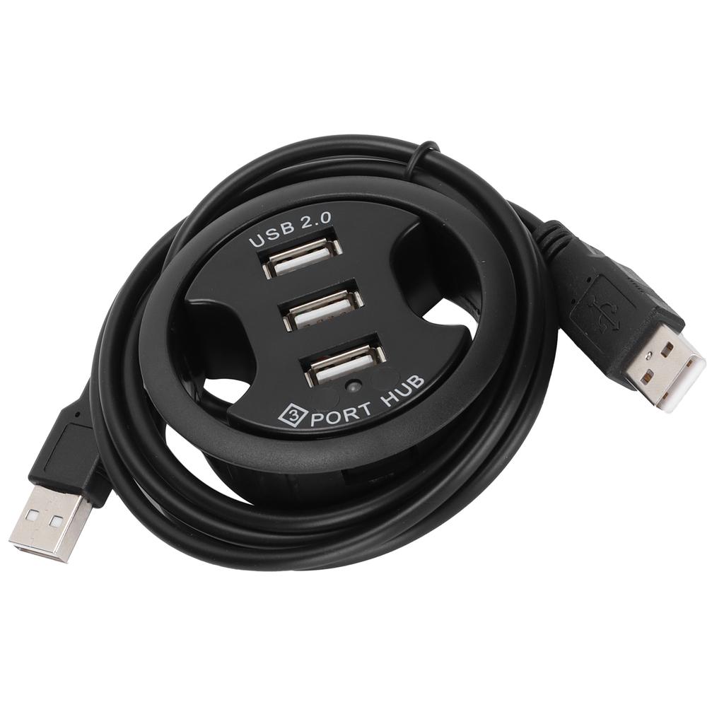 JK38h USB2.0 HUB AllInOne 3 порта настольный круглый форма без внешнего источника питания док-станция