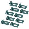 10Pcs Base Clips Hook Fixings Attaches Aluminium Greenhouses Fixture SetGreen