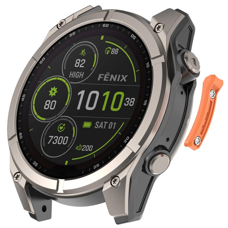 Bezel Ring Cover for Garmin Tactix 8 47mm 51mm Stainless Steel Bumper Case Protector for Tactix8 51MM AMOLED SOLAR Accessories