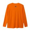 Футболка баскетбольная CAGERS с длинным рукавом и круглым вырезом DRYSAVER с резиновым принтом, оранжевая [Champion], футболка C3-AB451 для мужчин