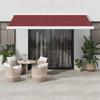 VidaXL Automatic Retractable Awning Bordeaux 400x300 Cm 3215325