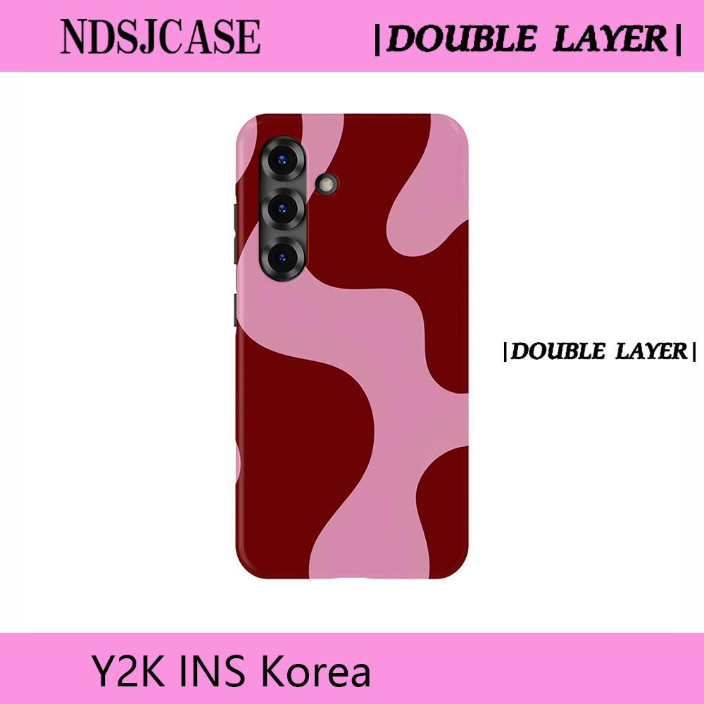 Luxury Clmj SWAG Passion Twist Phone Case for Samsung Galaxy A56 S20 S23 S24 S25 S26 FE Plus Ultra Edge 4G 5G Double-layer Back