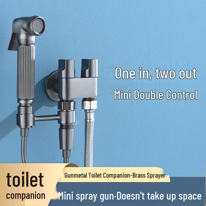 Полностью медный набор биде с напорным распылителем для ванной комнаты