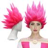 Разноцветный короткий прямой синтетический парик с кончиками, загнутыми внутрь, для вечеринок и праздников