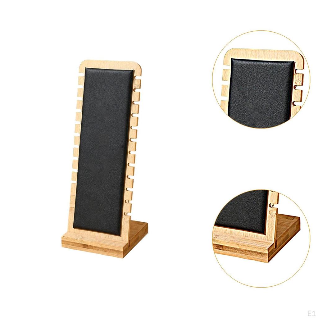 Elegant Bamboo Jewelry Stand for Necklace Organization