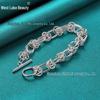 Плетеный браслет West Lake Silver Ring OT Buckle