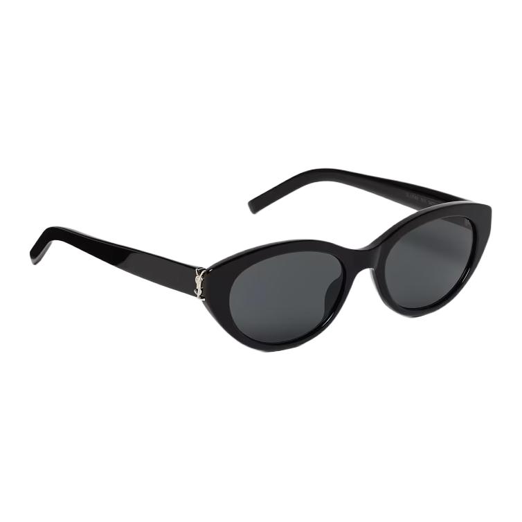 Saint Laurent Full Frame Design Acetate Nylon Cat Eye Sunglasses Women sunglasses Black 822274Y9956